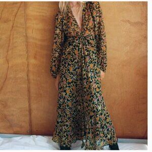 Zara Long Sleeved Maxi Dress